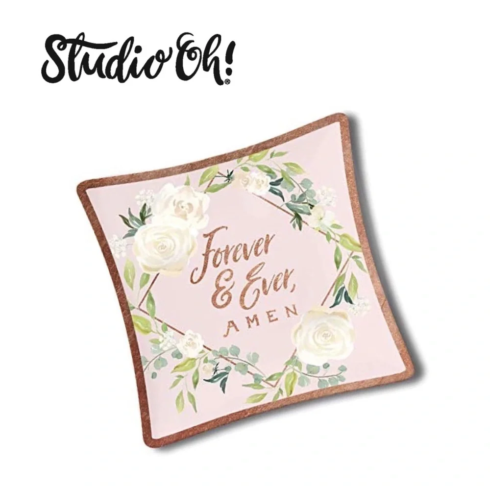 Studio Oh! Glass Trinket Dish: Forever and Ever